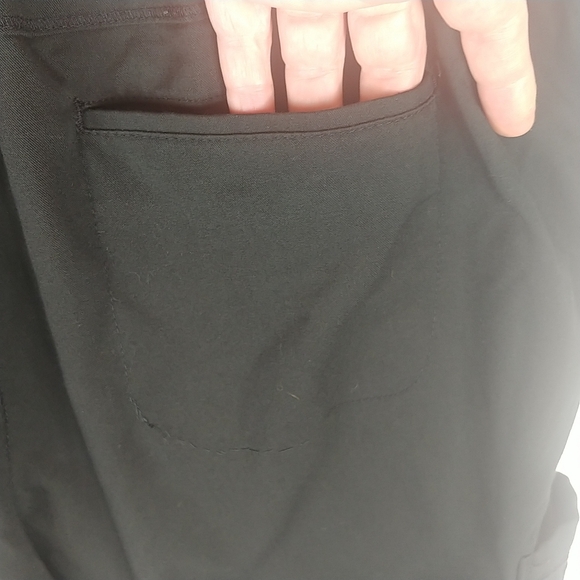 Barco Grey's Anatomy Scrub Set Women 2xl Top and Jogger Pants Black Stretch - Picture 14 of 15